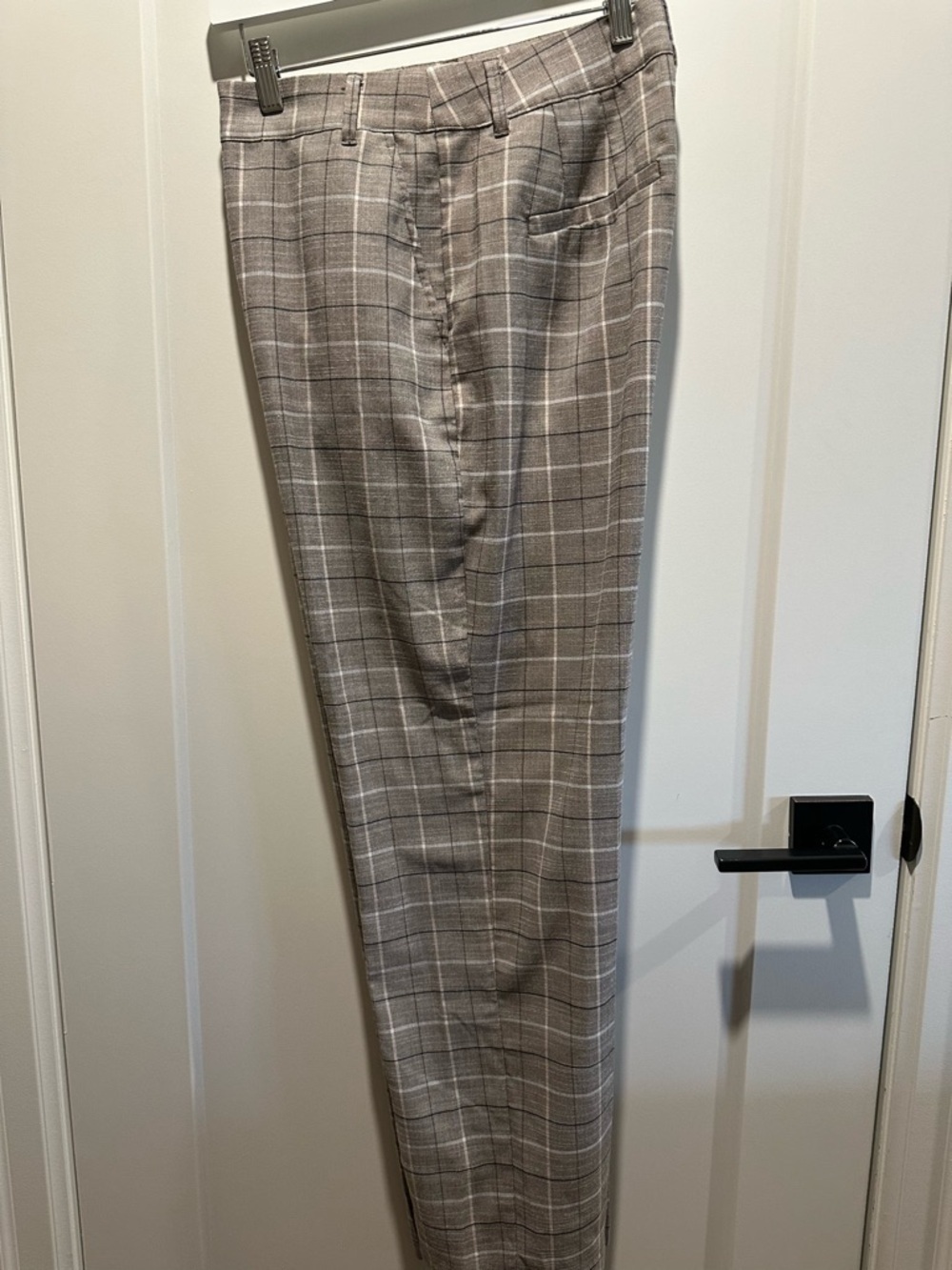 Reitmans Taupe Plaid Dress Pants